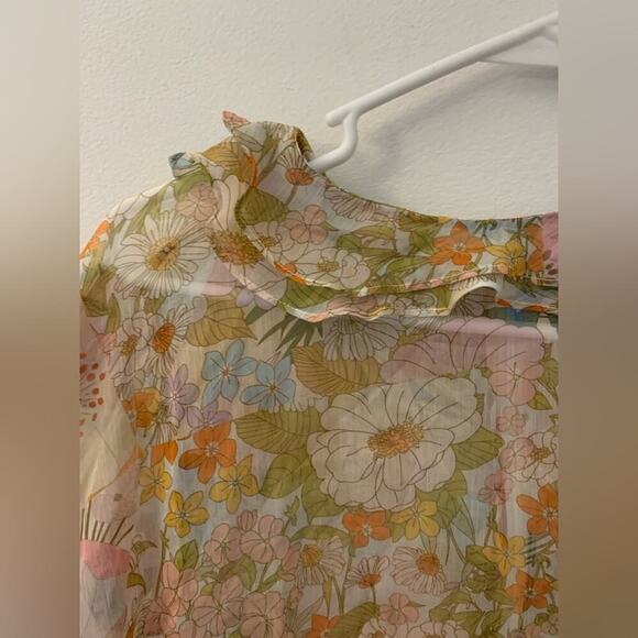 NWT Beulah floral blouse ruffled and romantic various sizes 💝 - Picture 6 of 15